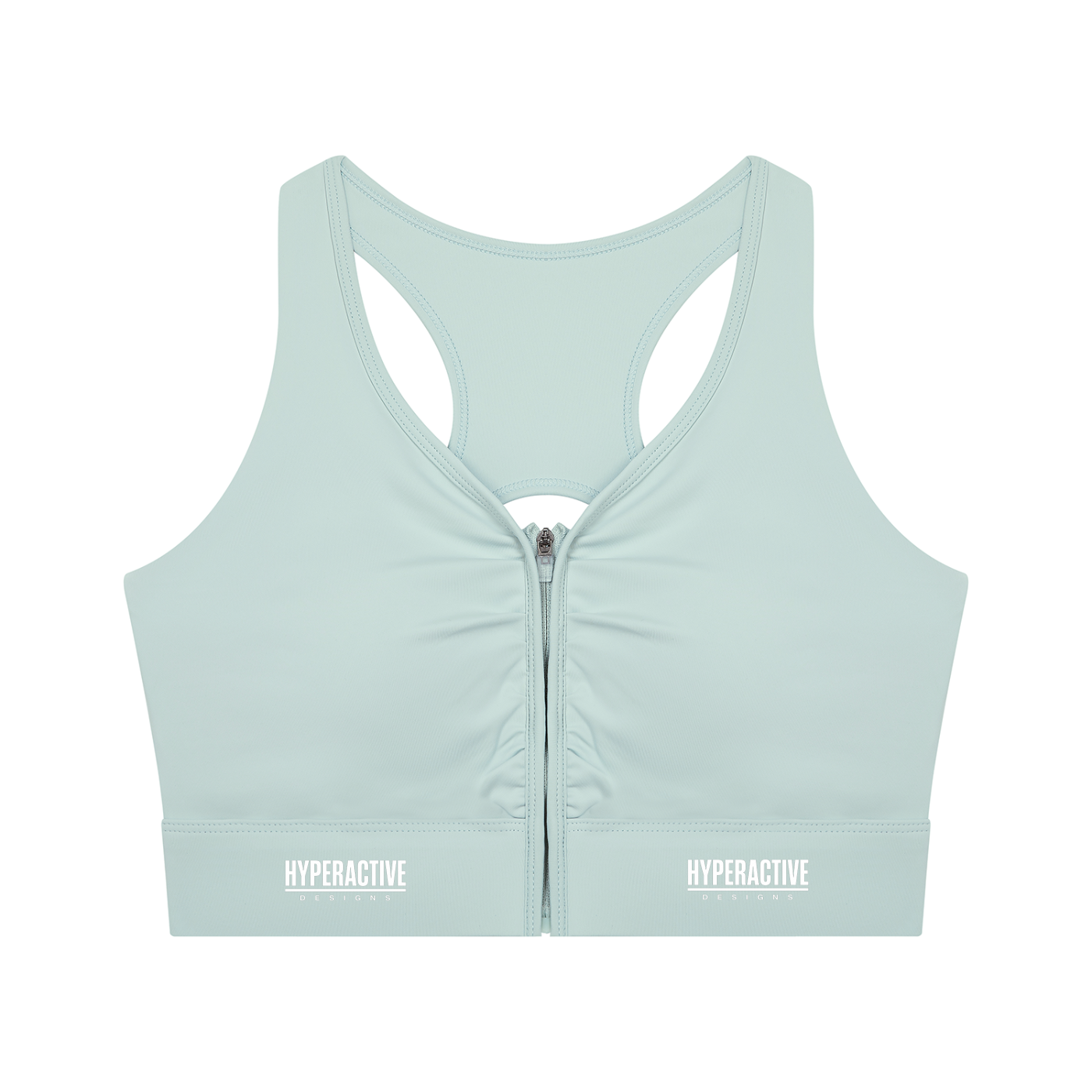 Women’s Cropped Zip Yoga Sports Bra