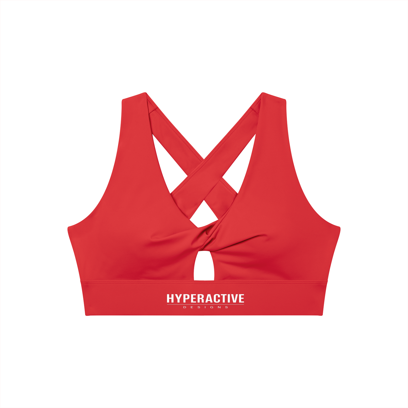 Women's Twist Front V-Neck Sports Bra