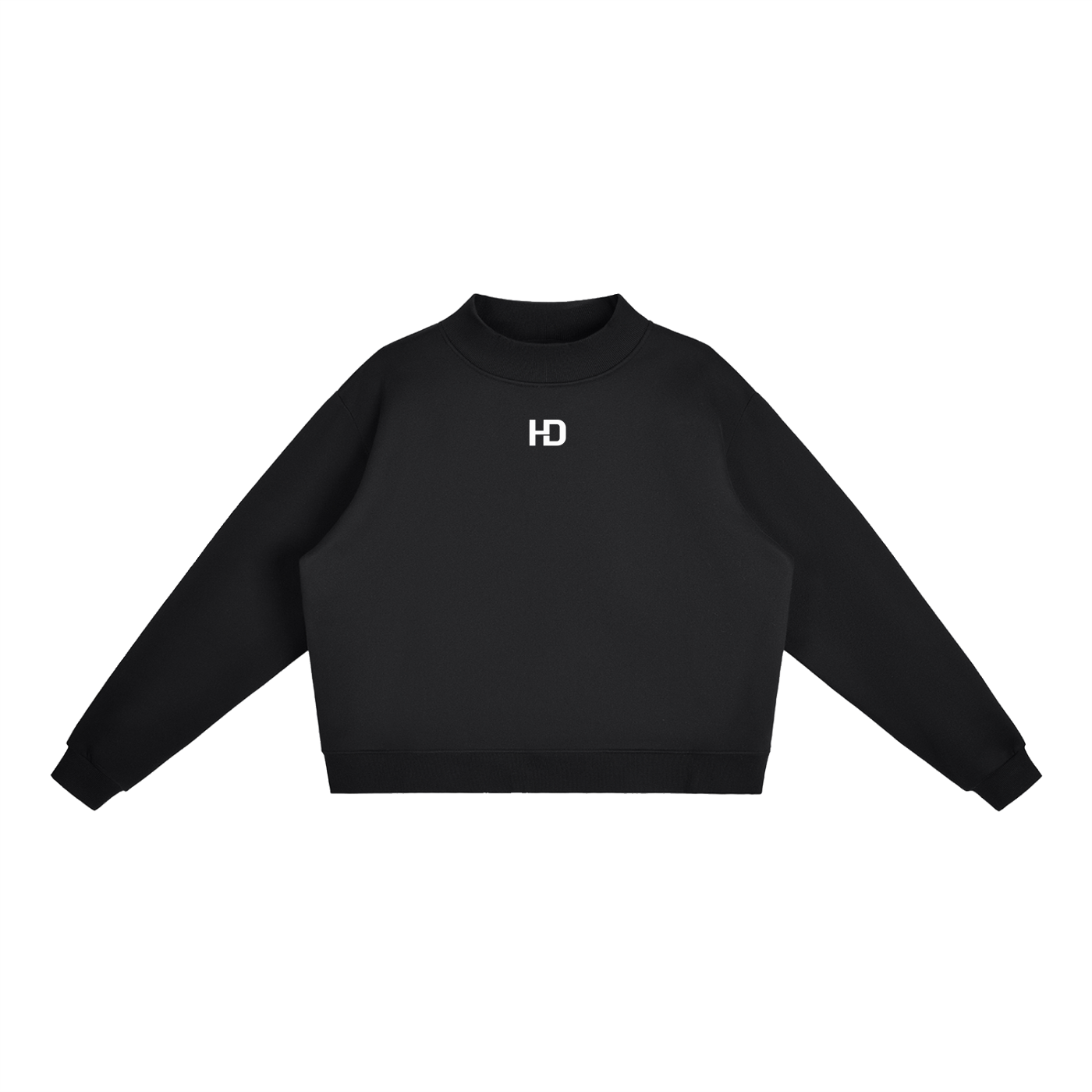Essential Fleece Mock-Neck Crew Sweatshirt - Central Logo