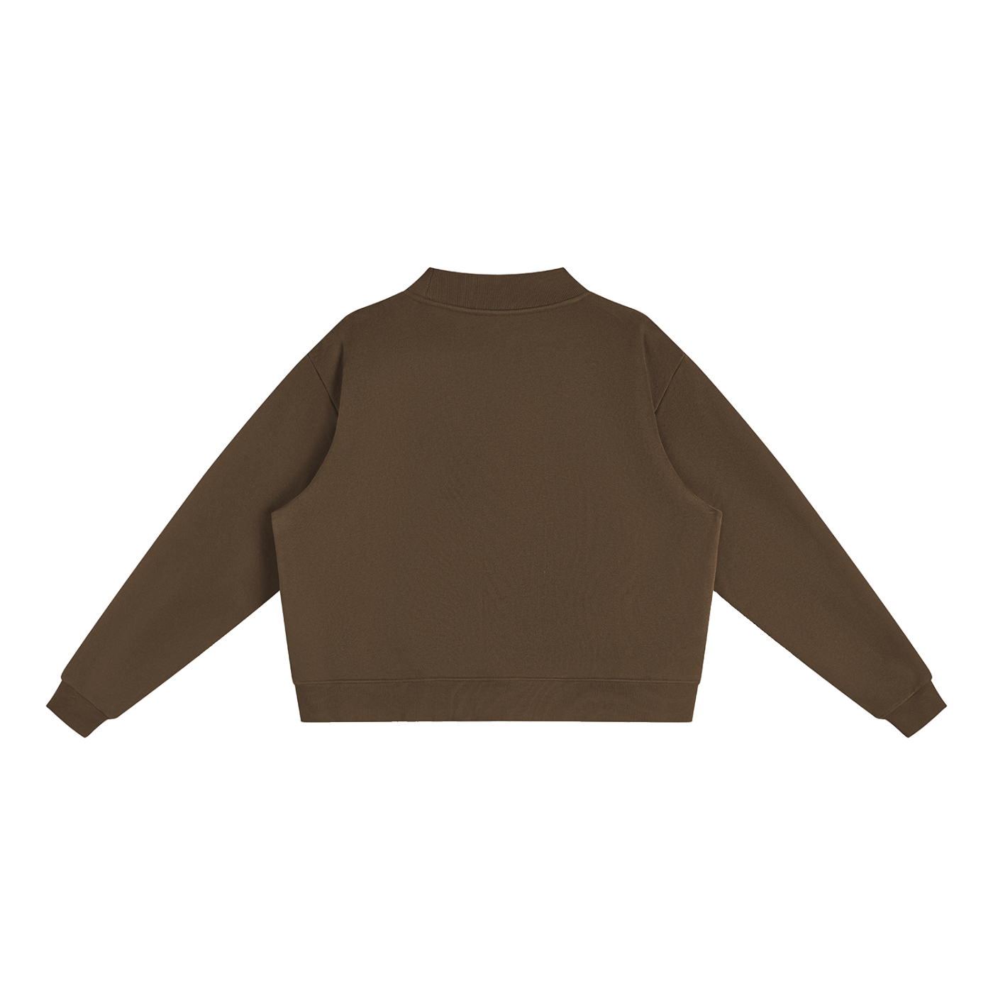 Essential Fleece Mock-Neck Crew Sweatshirt - Central Logo