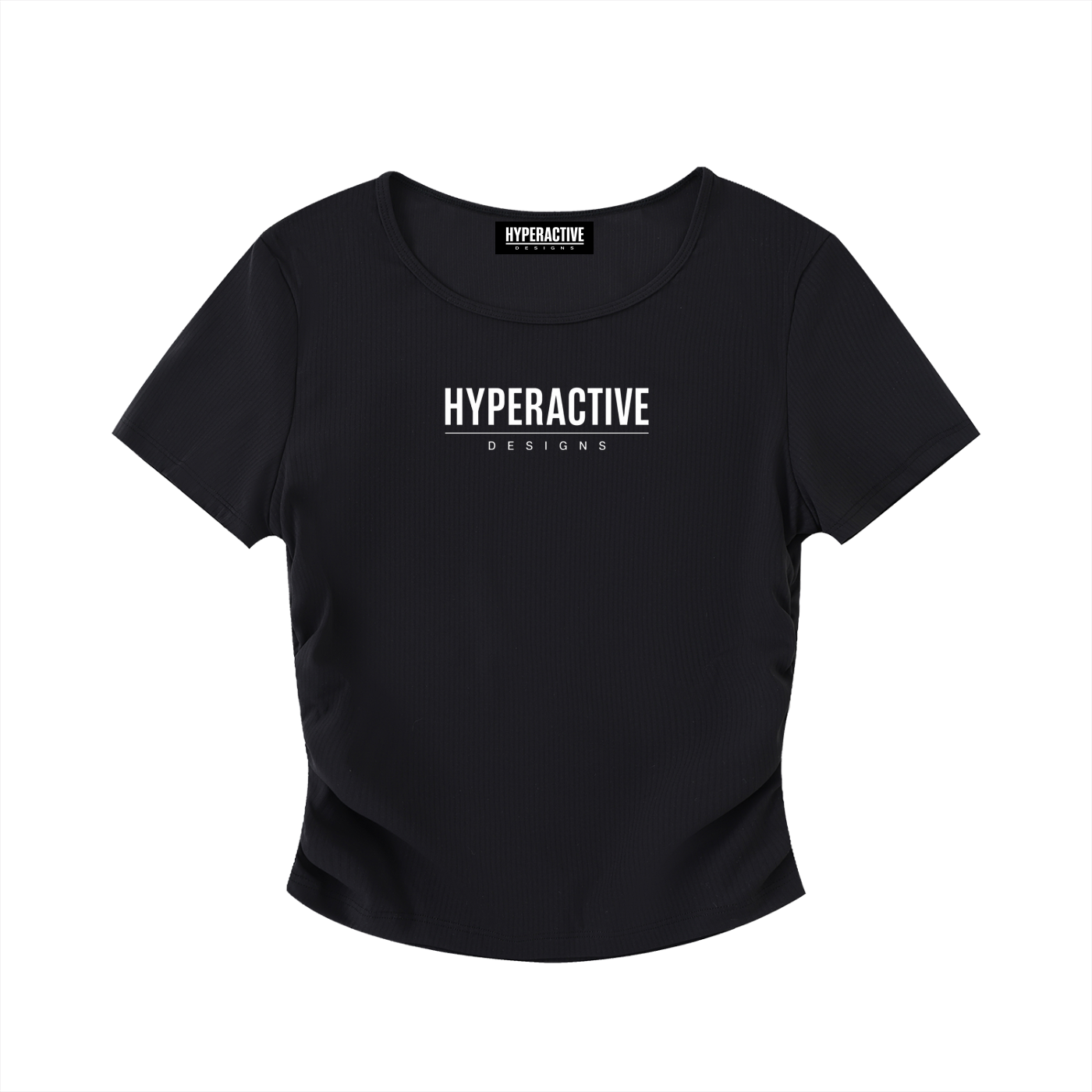 Women's Ruched Bodycon Crop Top