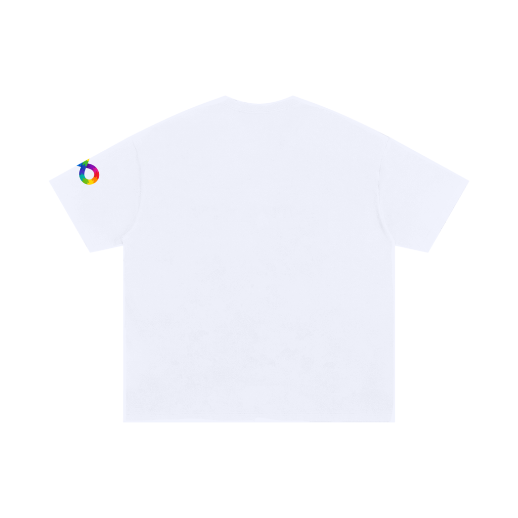 Unisex Oversized Cotton T-Shirt - The Neuro Tee (Sleeve Logo)
