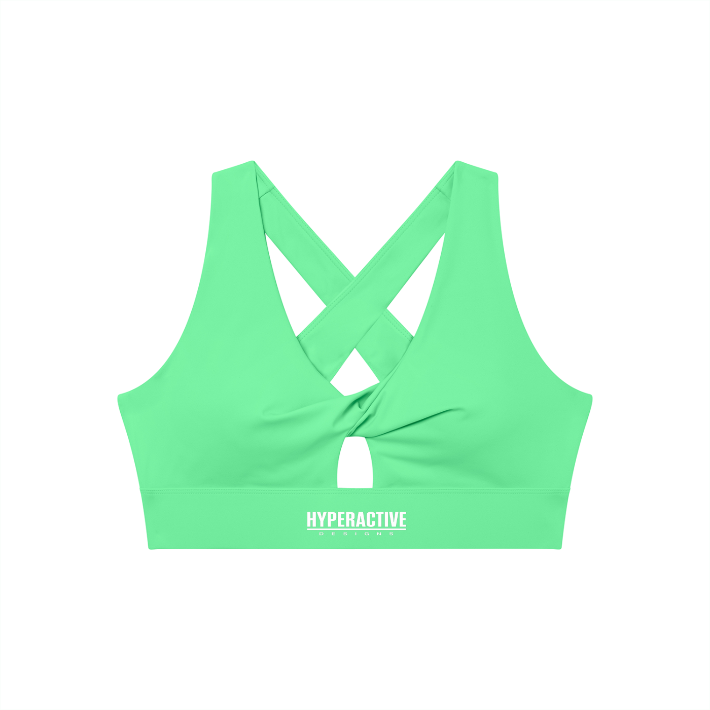 Women's Twist Front V-Neck Sports Bra