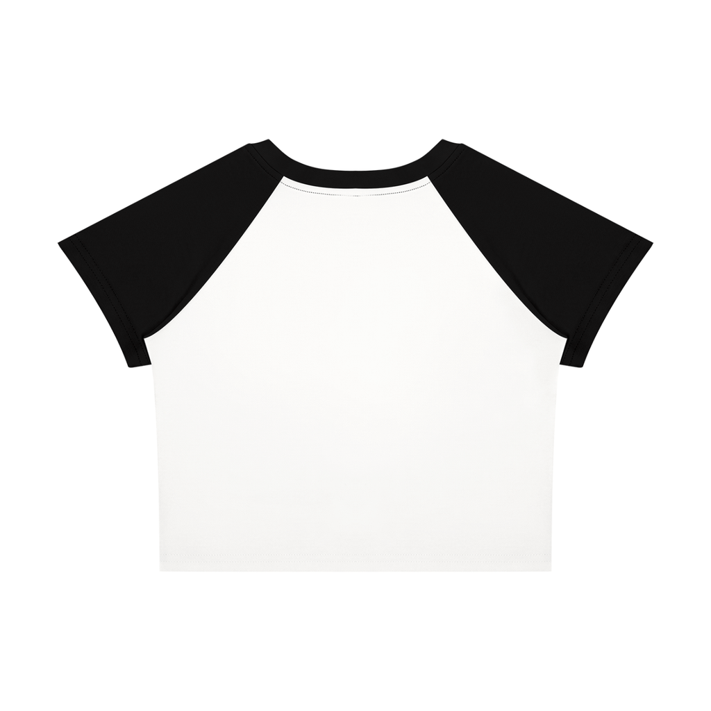 Women’s Slim Fit Raglan Color Block Baby T-Shirt