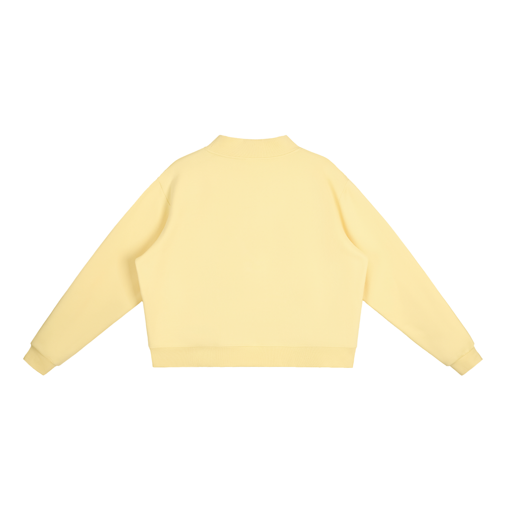 Essential Fleece Mock-Neck Crew Sweatshirt - Central Logo