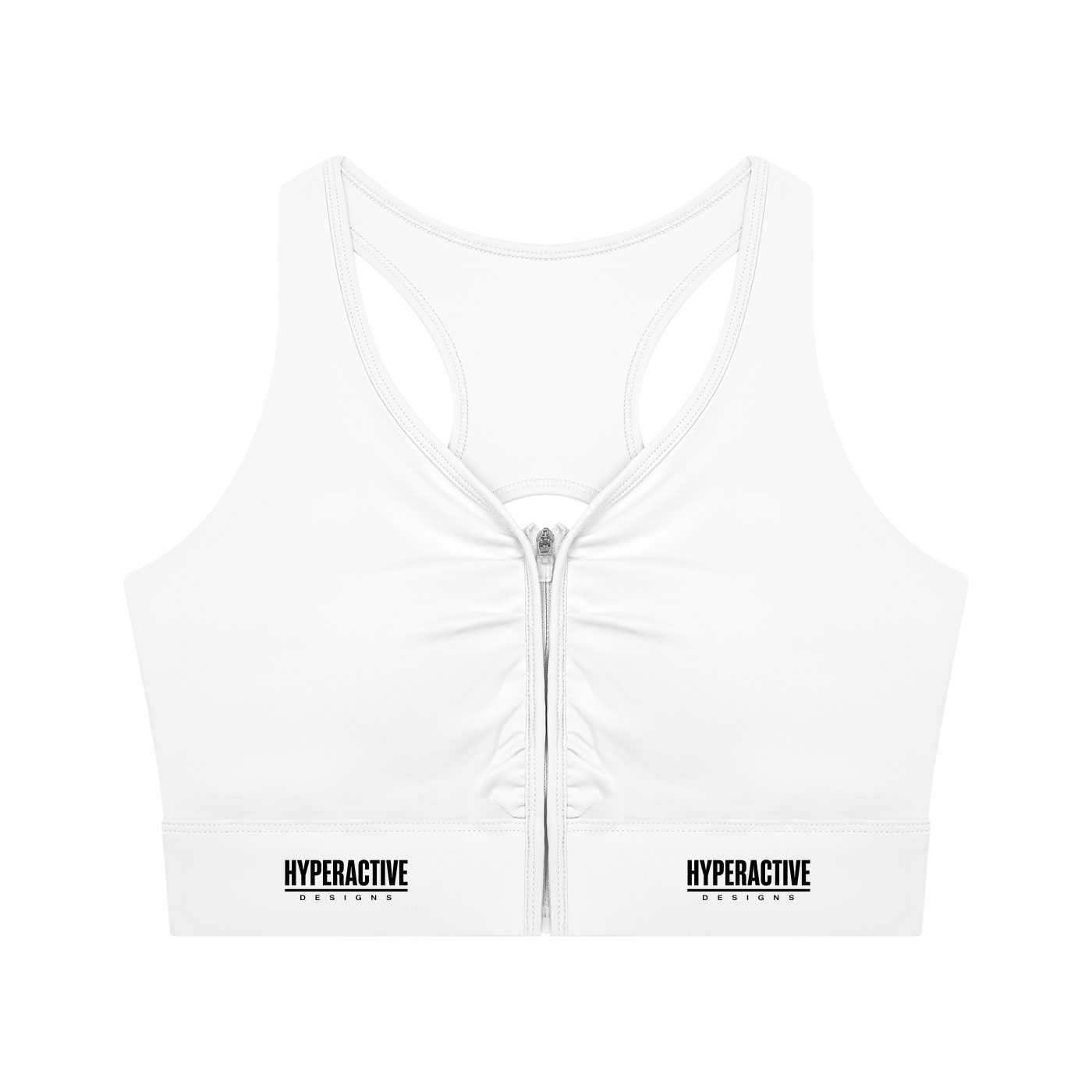 Women’s Cropped Zip Yoga Sports Bra