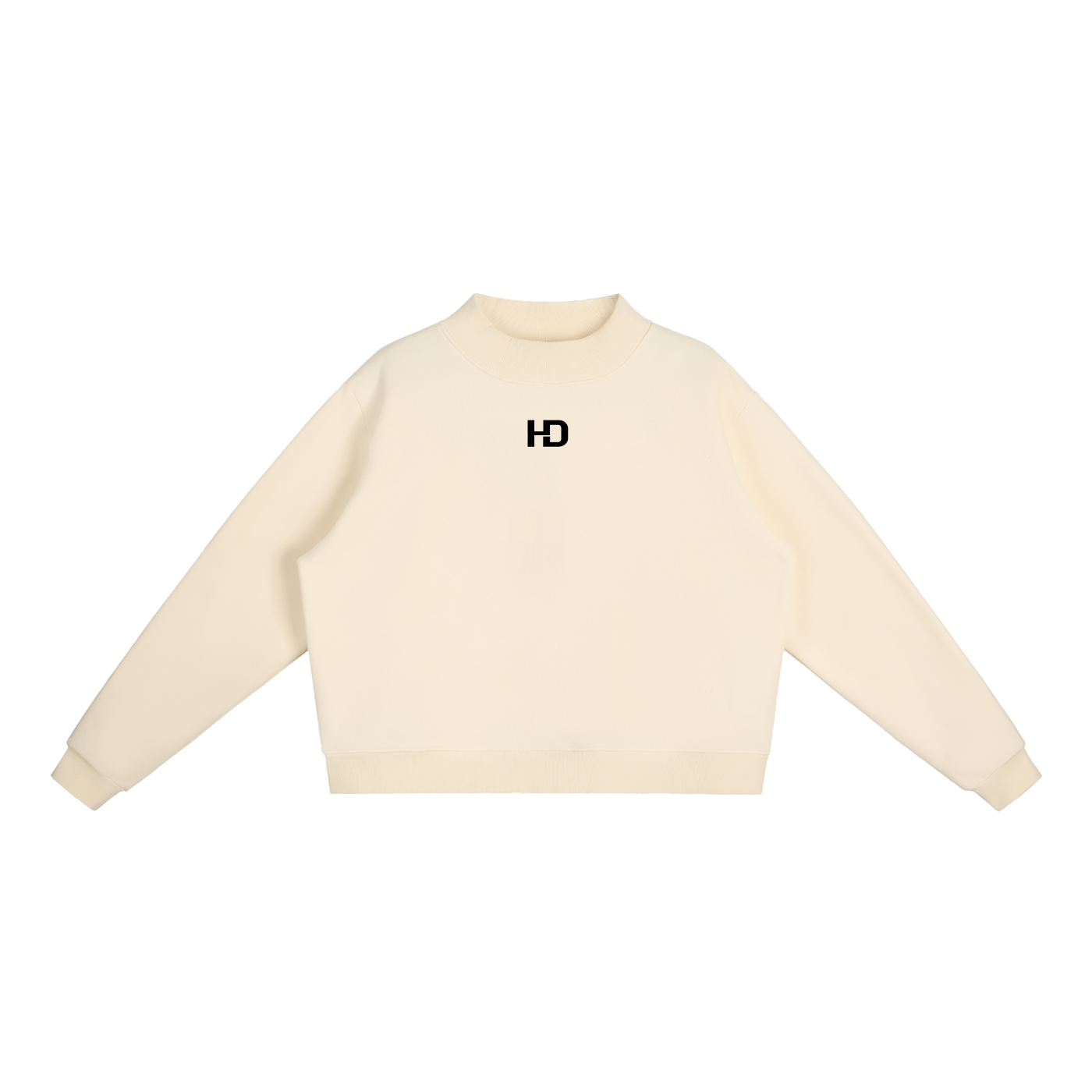 Essential Fleece Mock-Neck Crew Sweatshirt - Central Logo