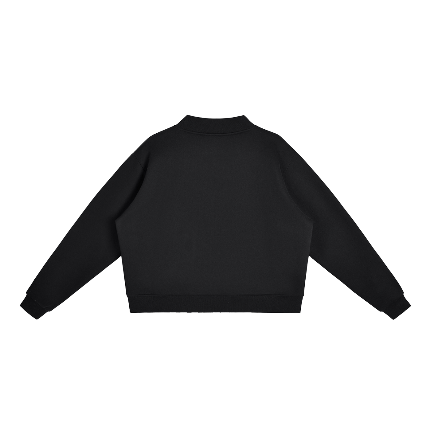 Essential Fleece Mock-Neck Crew Sweatshirt - Central Logo
