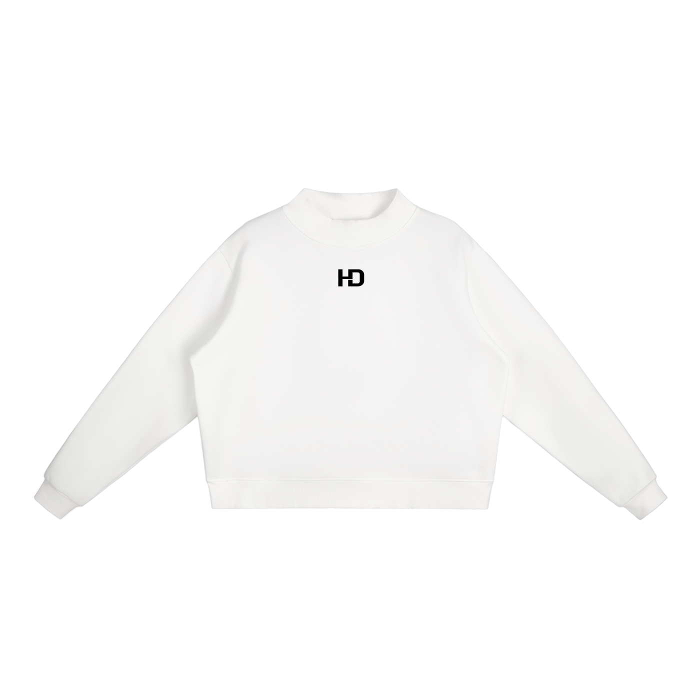 Essential Fleece Mock-Neck Crew Sweatshirt - Central Logo