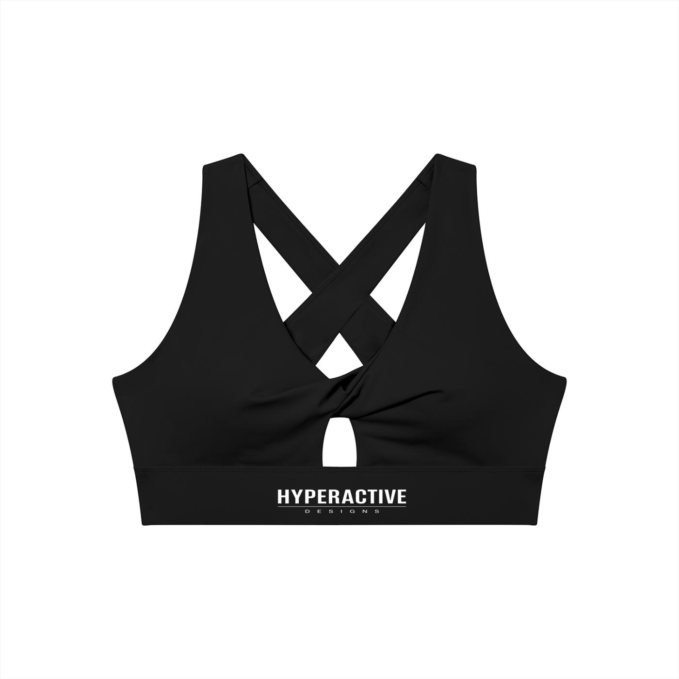 Women's Twist Front V-Neck Sports Bra
