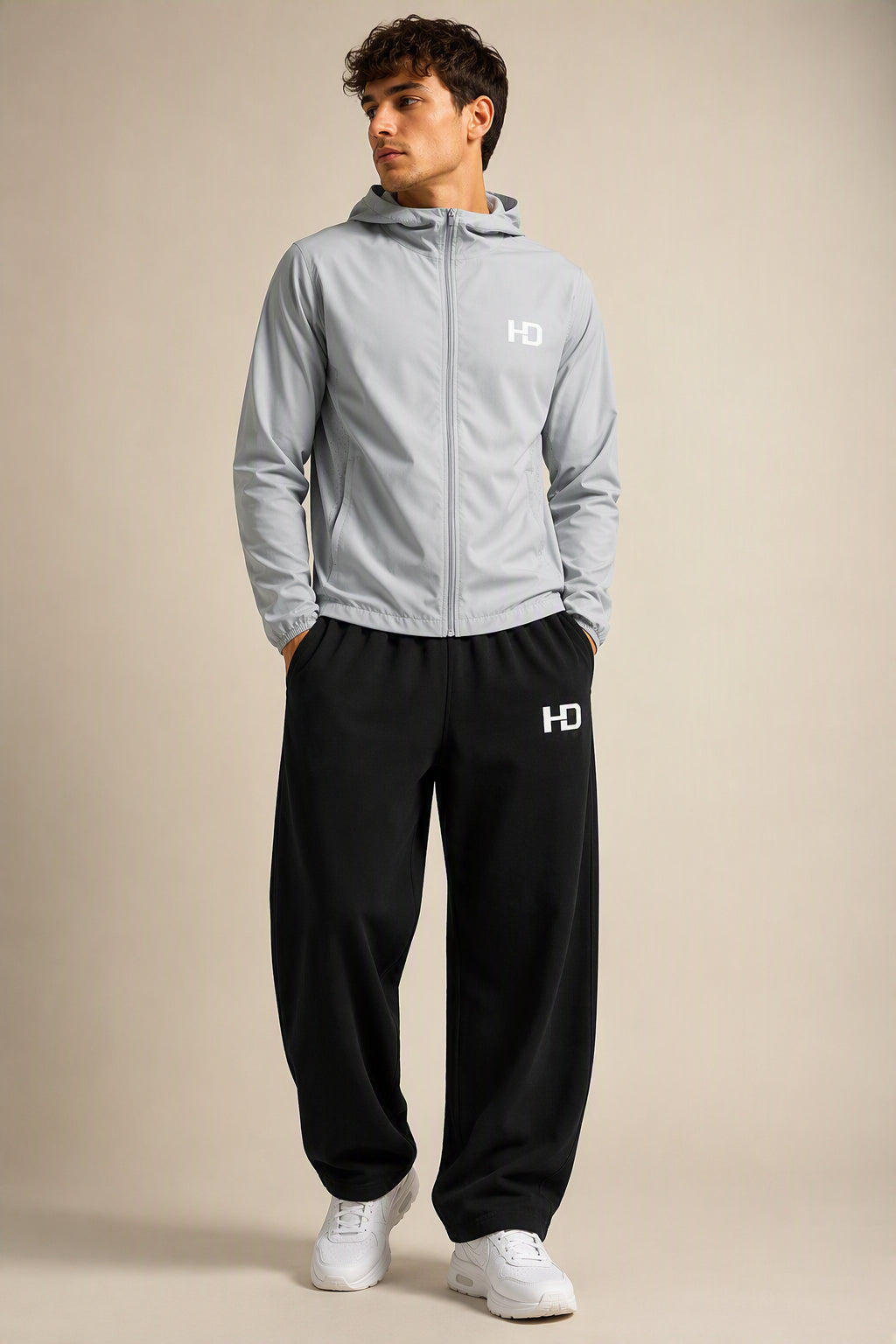 Unisex Vintage Washed Barrel Leg Sweatpants
