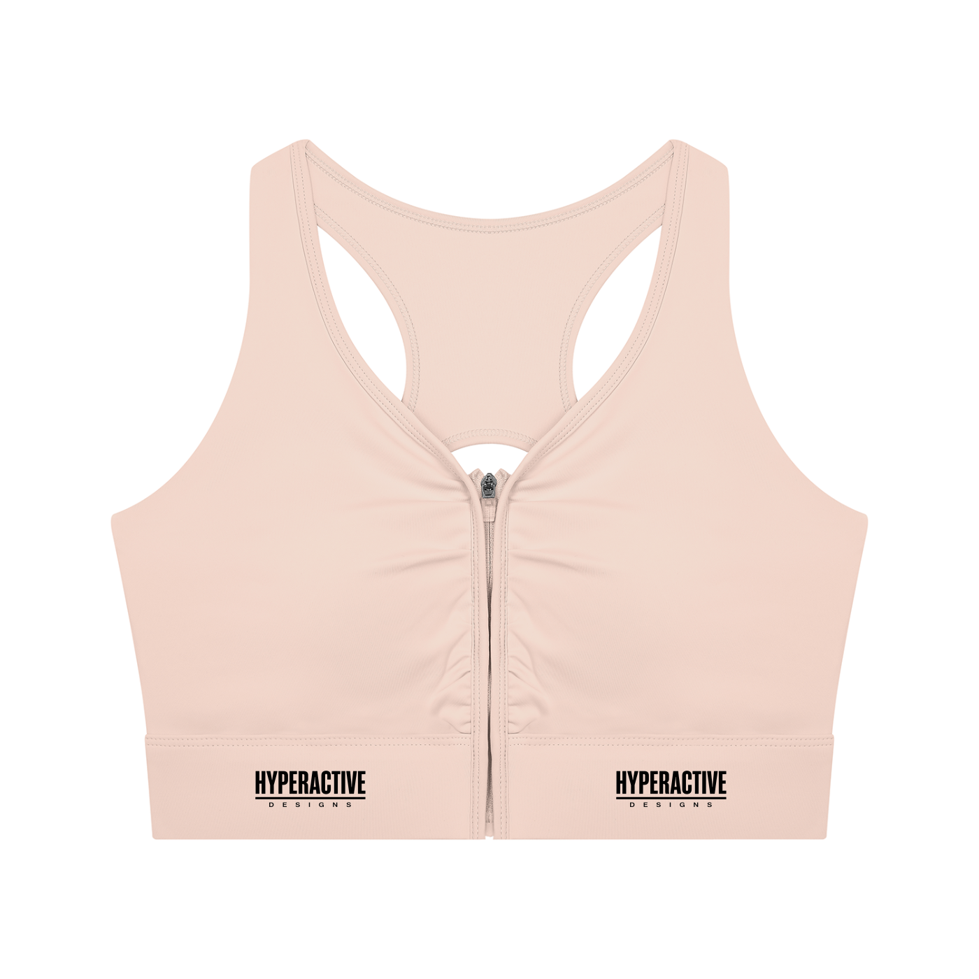Women’s Cropped Zip Yoga Sports Bra