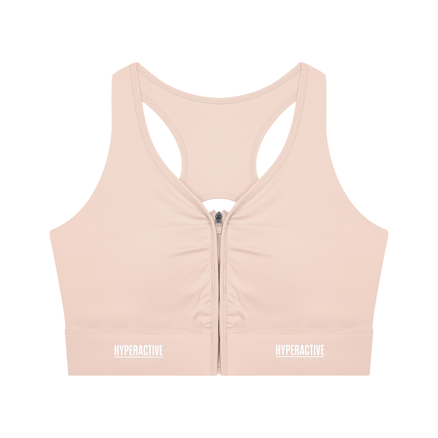 Women’s Cropped Zip Yoga Sports Bra