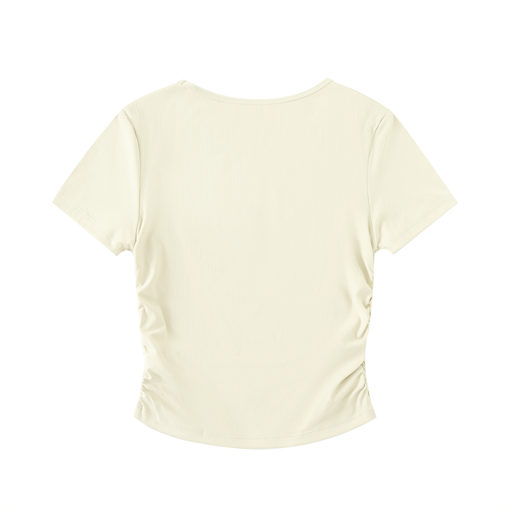 Women's Ruched Bodycon Crop Top