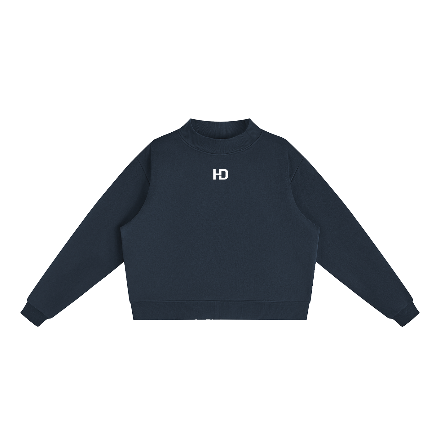 Essential Fleece Mock-Neck Crew Sweatshirt - Central Logo