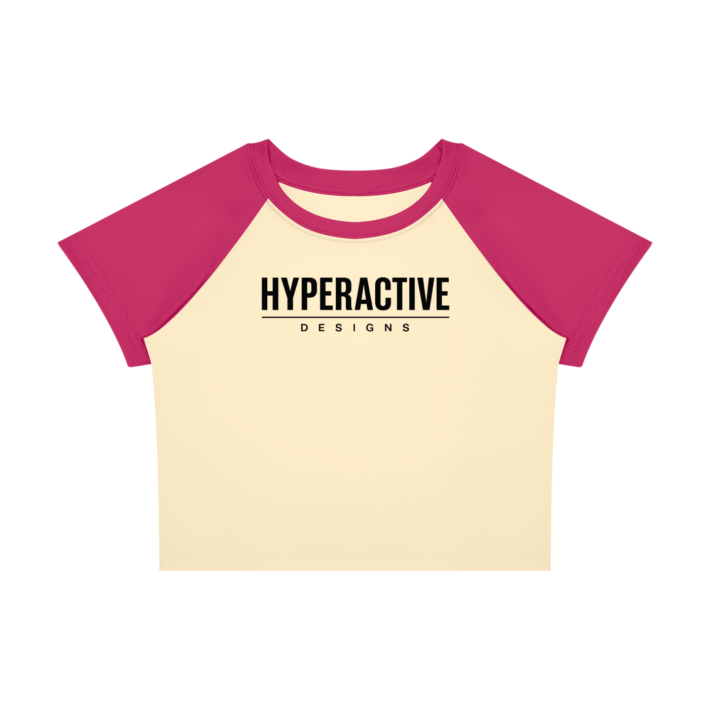 Women’s Slim Fit Raglan Color Block Baby T-Shirt