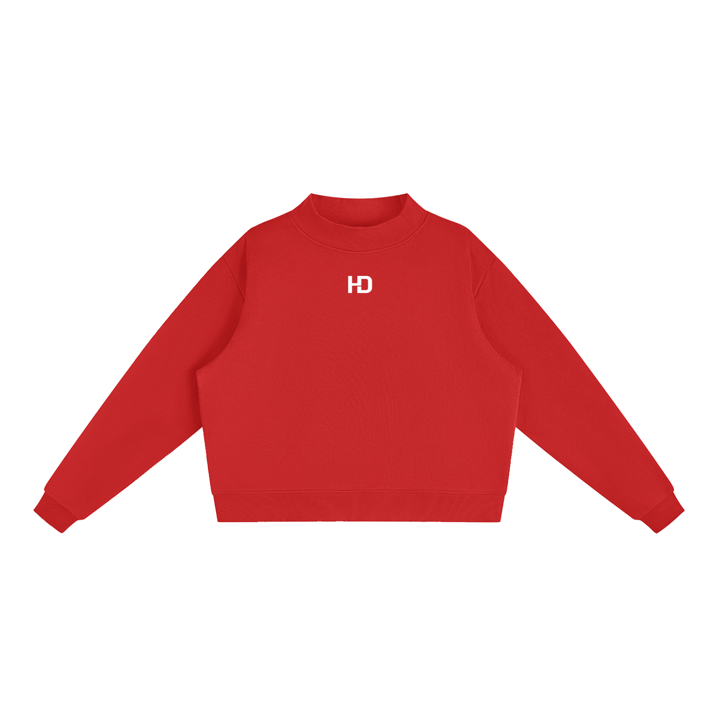 Essential Fleece Mock-Neck Crew Sweatshirt - Central Logo