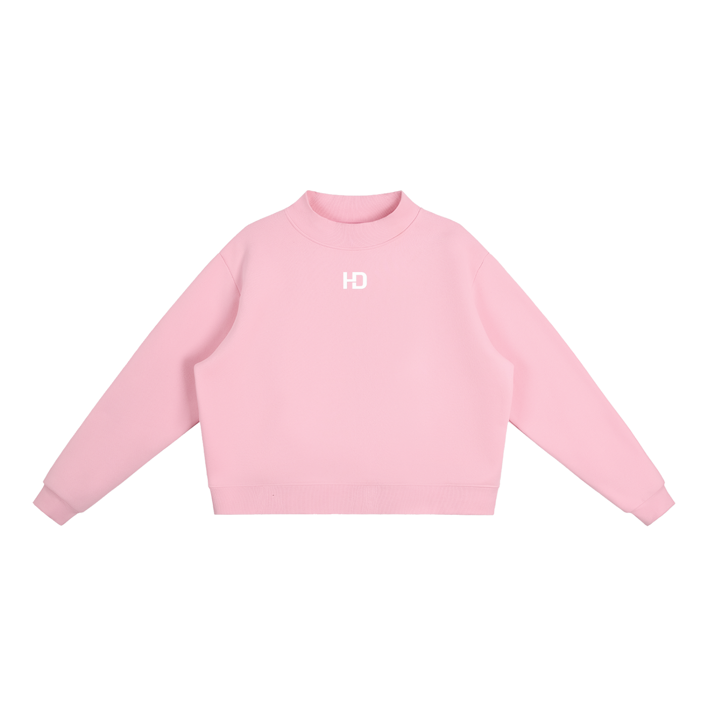 Essential Fleece Mock-Neck Crew Sweatshirt - Central Logo