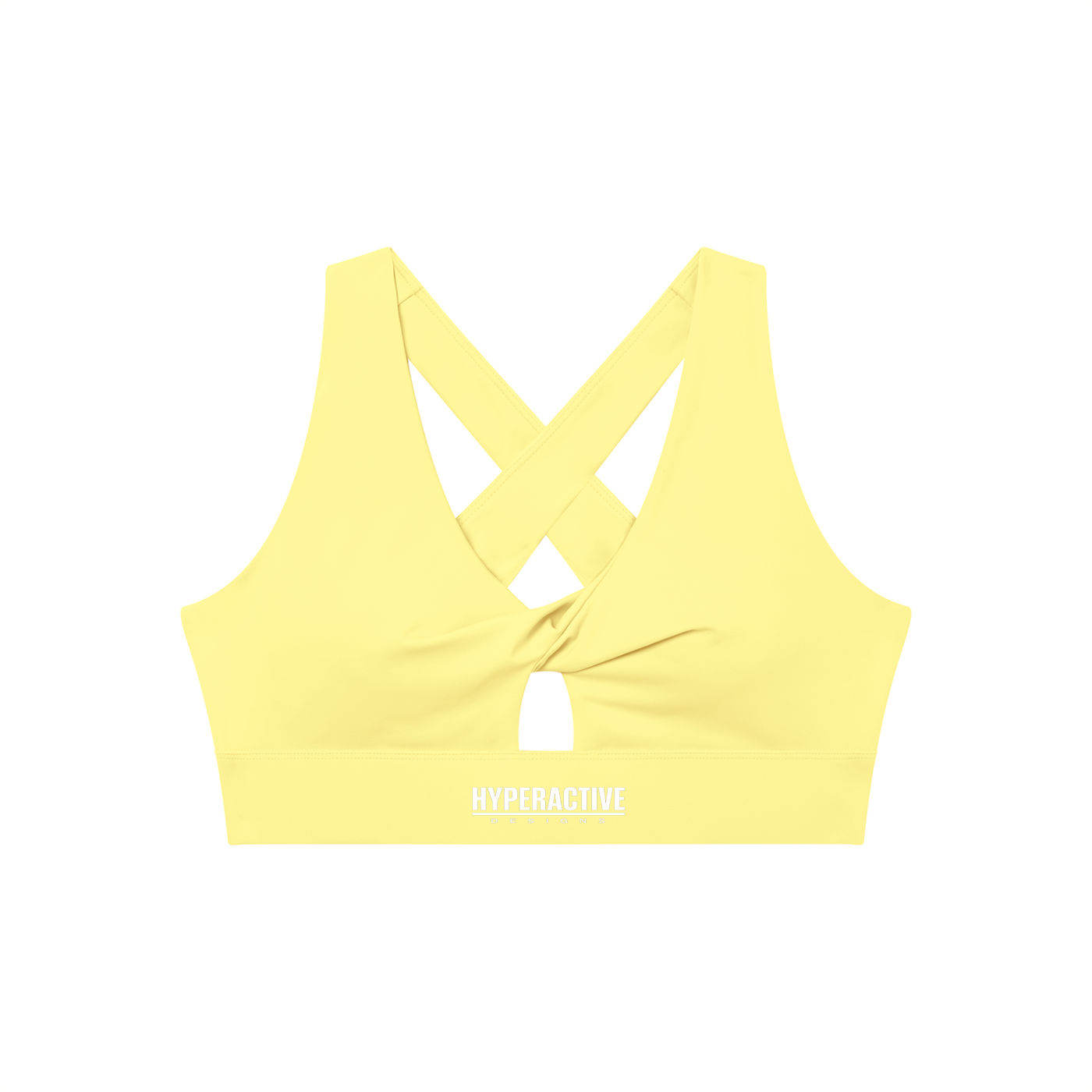 Women's Twist Front V-Neck Sports Bra