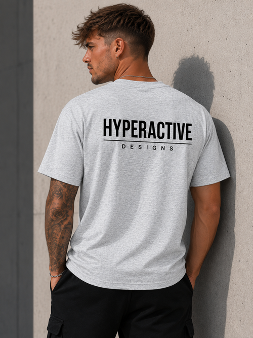 Essential Oversized Cotton T-Shirt - Left chest logo