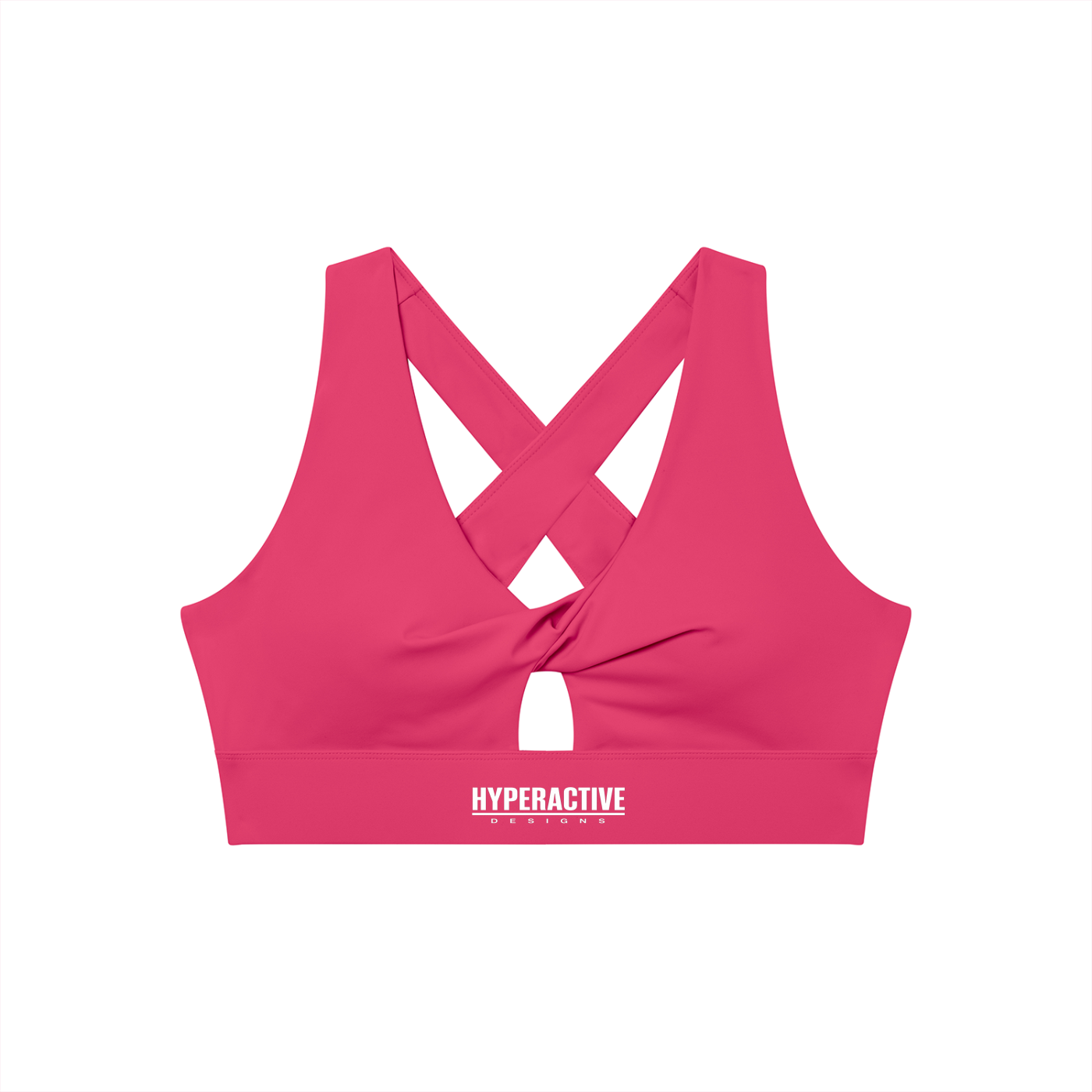 Women's Twist Front V-Neck Sports Bra