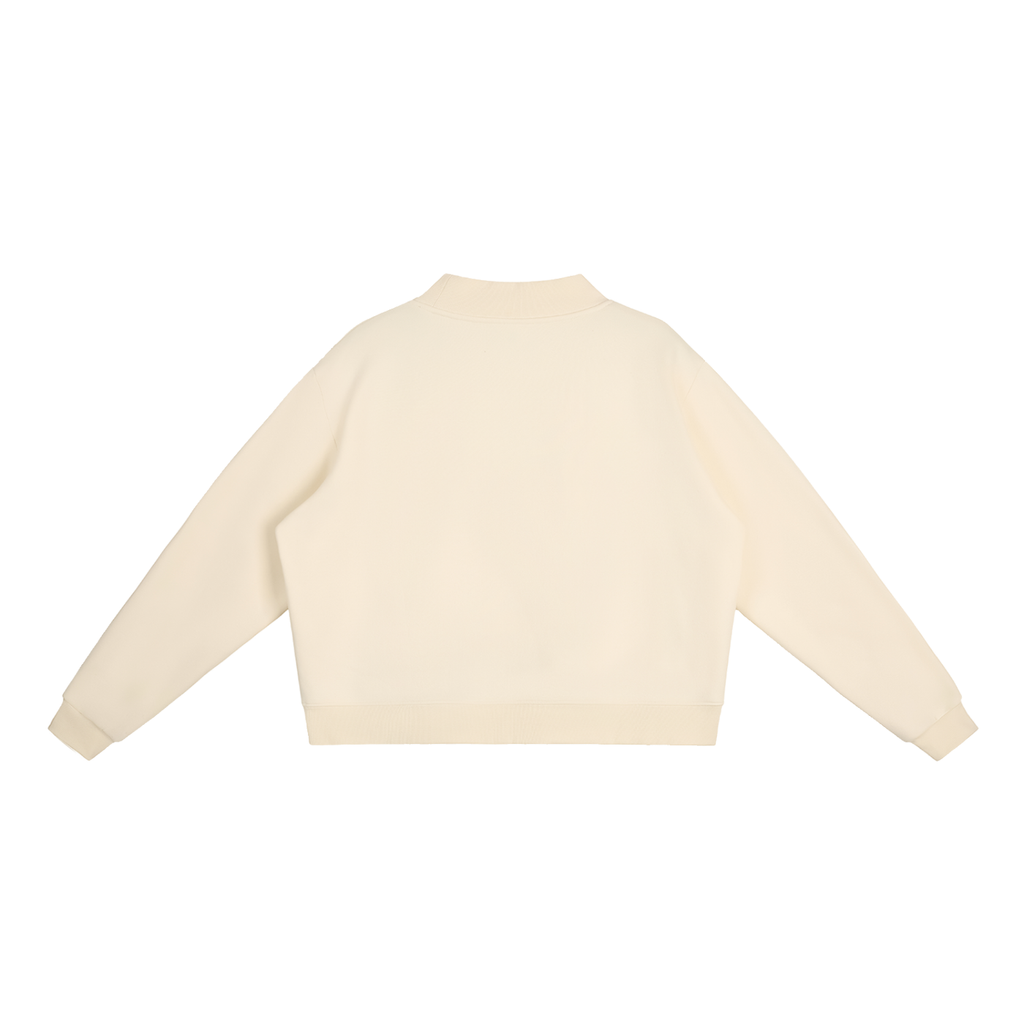 Essential Fleece Mock-Neck Crew Sweatshirt - Central Logo