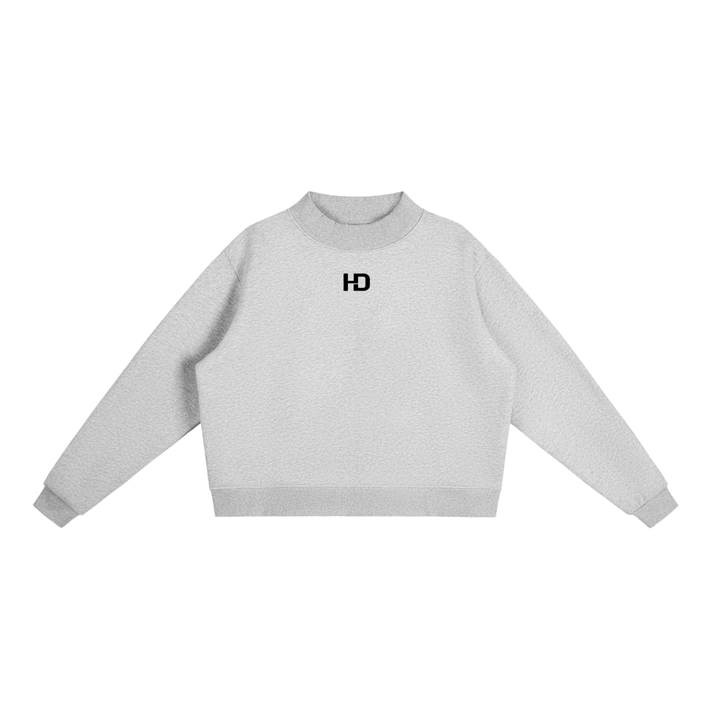 Essential Fleece Mock-Neck Crew Sweatshirt - Central Logo