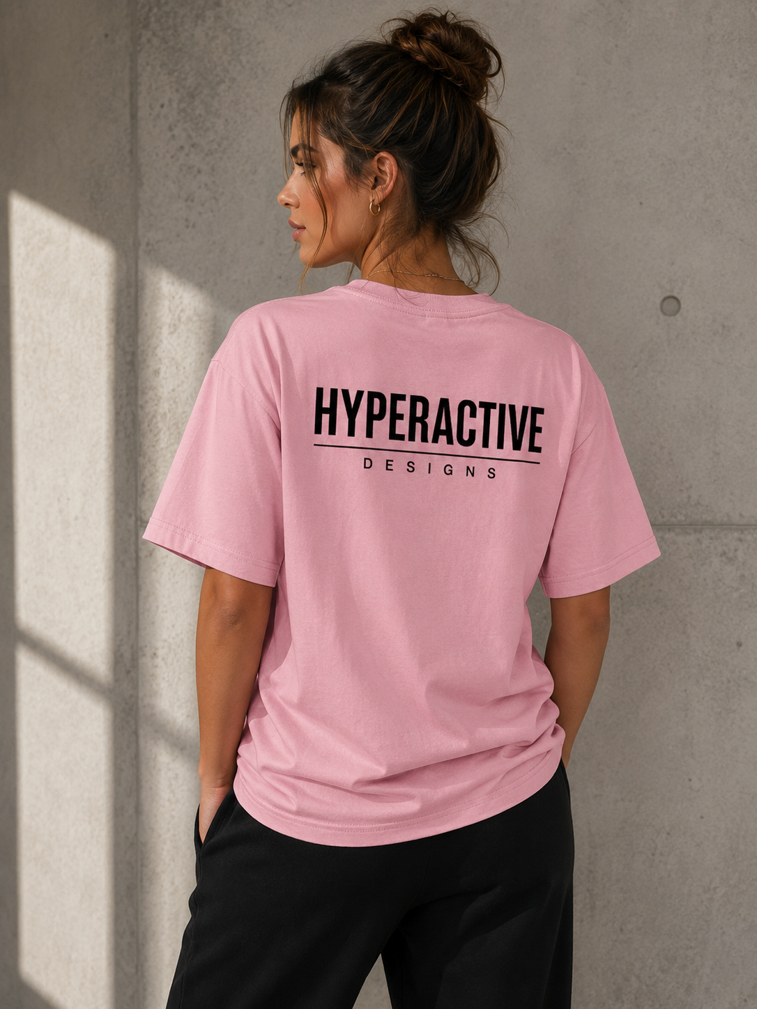 Essential Oversized Cotton T-Shirt - Central logo