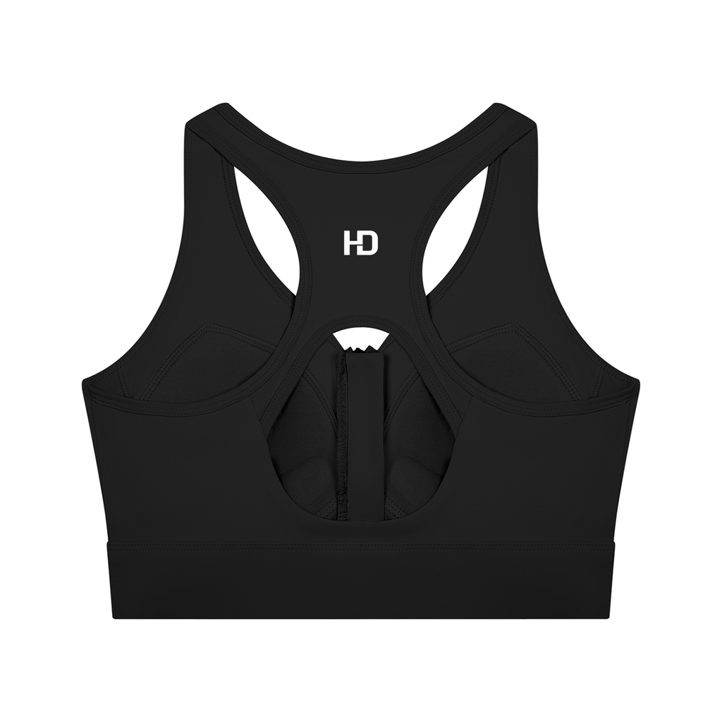 Women’s Cropped Zip Yoga Sports Bra