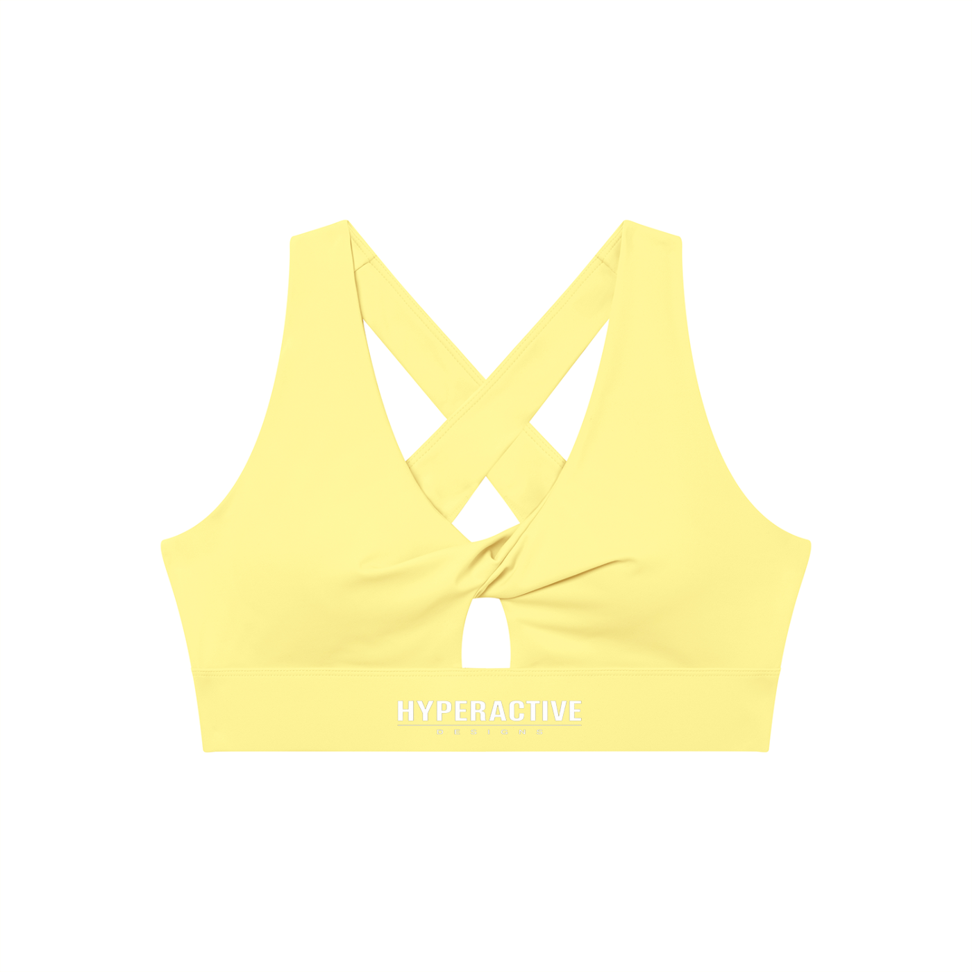 Women's Twist Front V-Neck Sports Bra