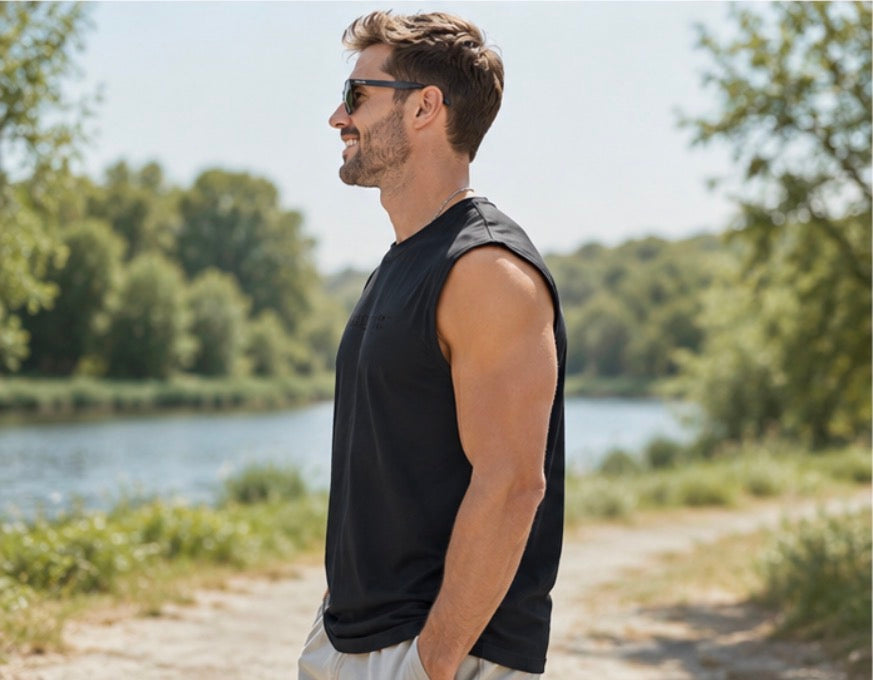 Men's Sleeveless Cotton Tank Top