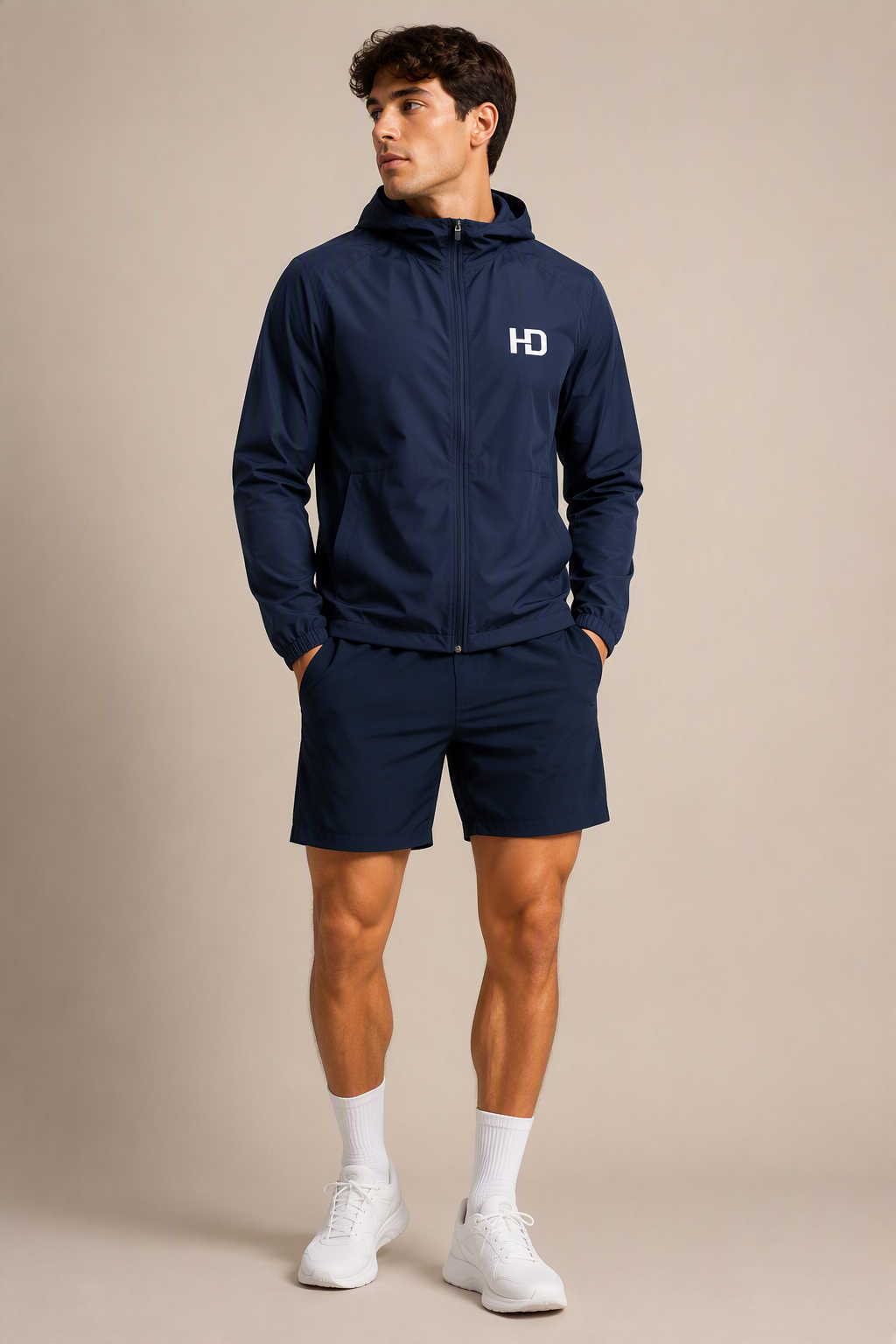 Soft Hooded Sports Jacket