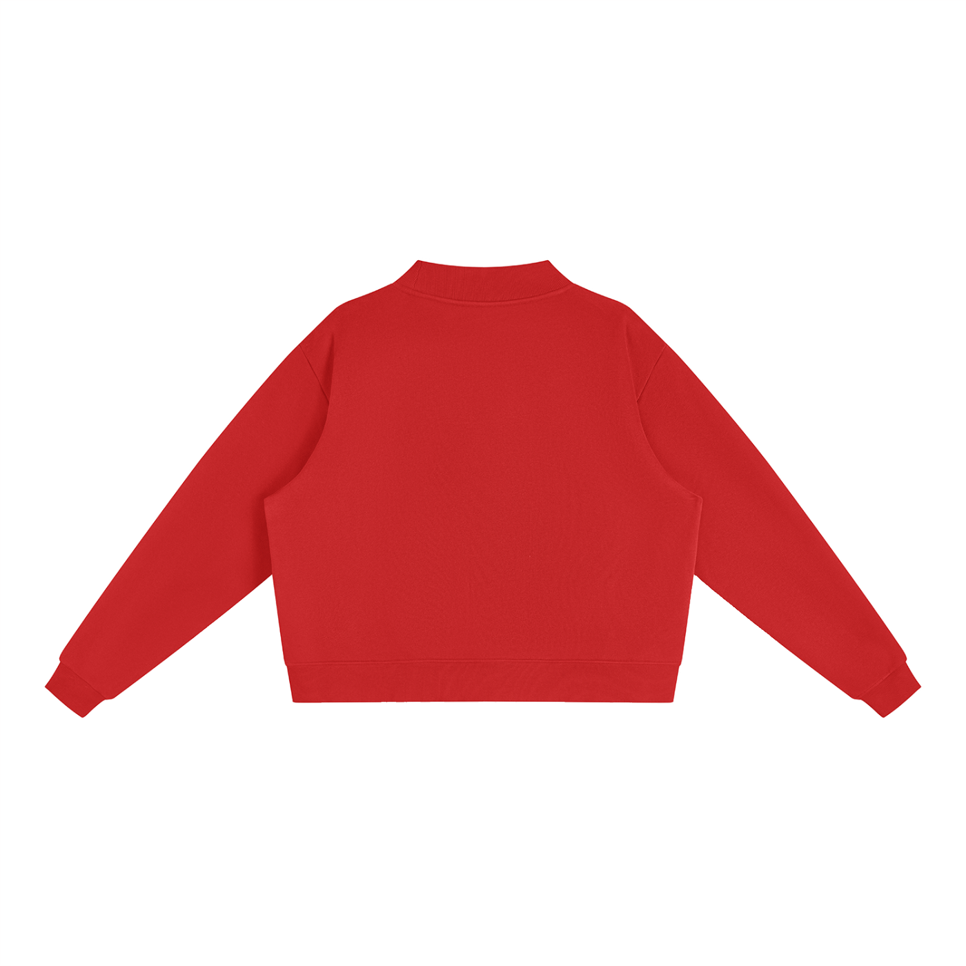 Essential Fleece Mock-Neck Crew Sweatshirt - Central Logo