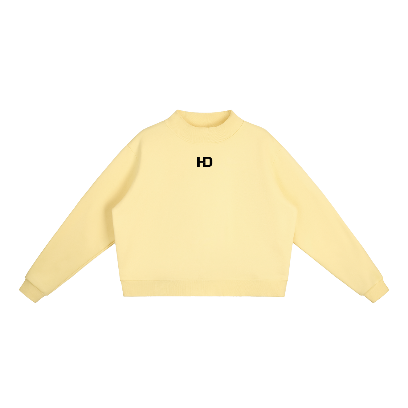 Essential Fleece Mock-Neck Crew Sweatshirt - Central Logo
