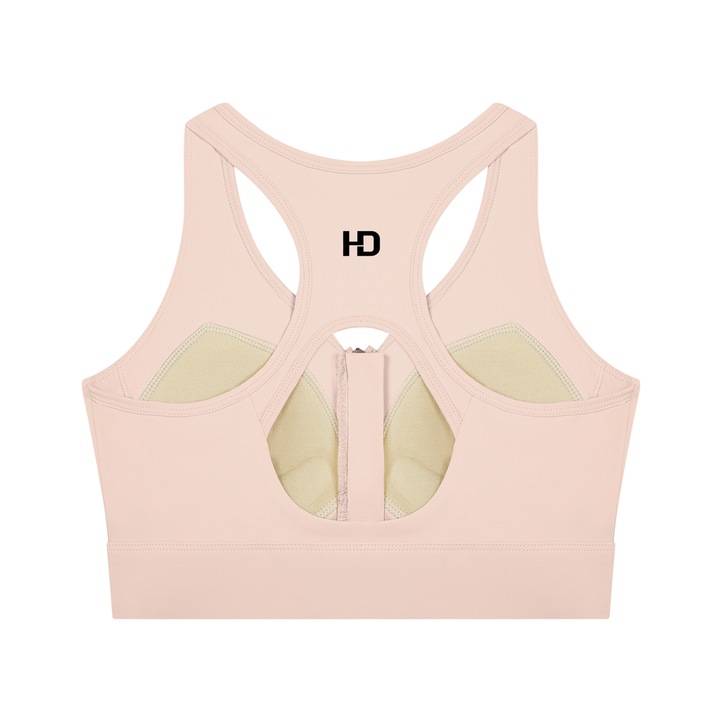 Women’s Cropped Zip Yoga Sports Bra
