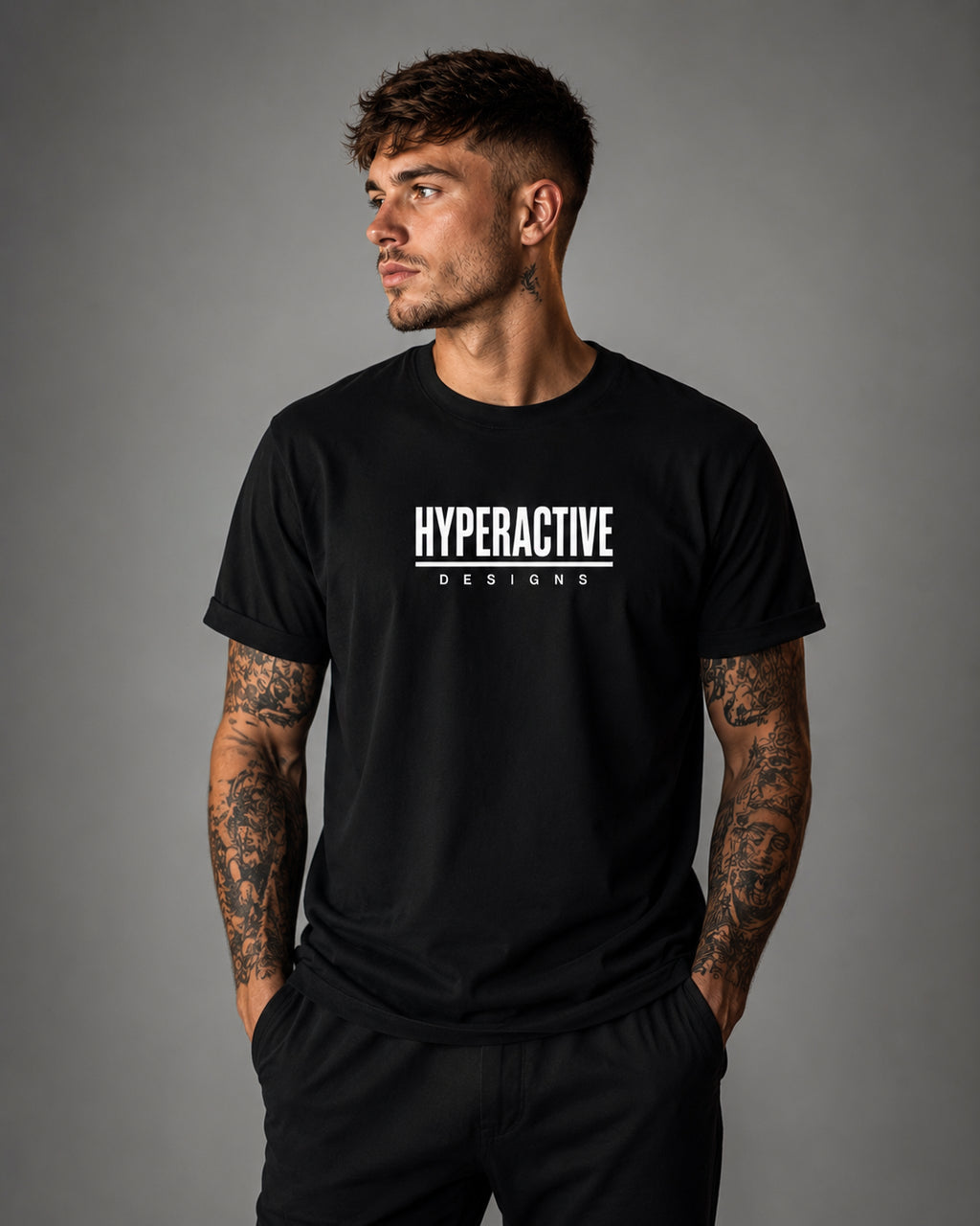 Front logo only Unisex Oversized Heavyweight T-Shirt