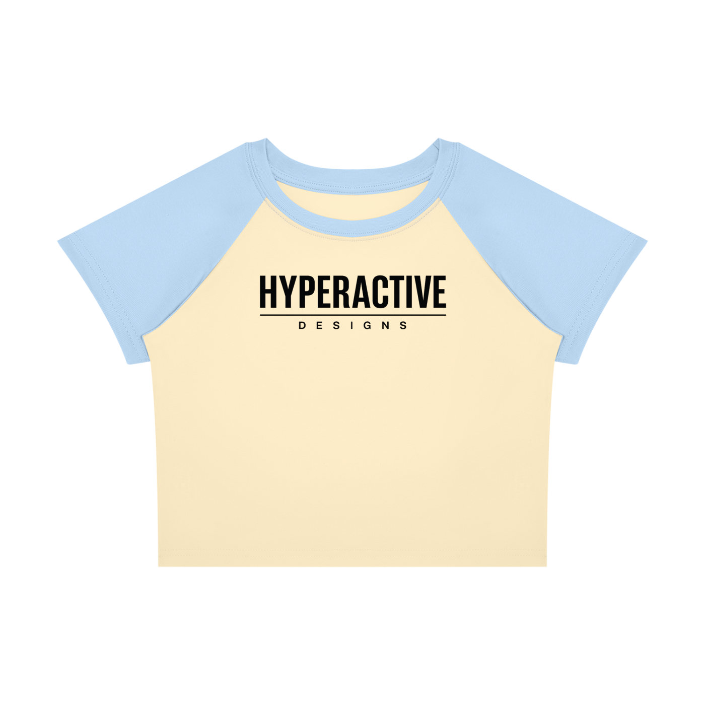 Women’s Slim Fit Raglan Color Block Baby T-Shirt
