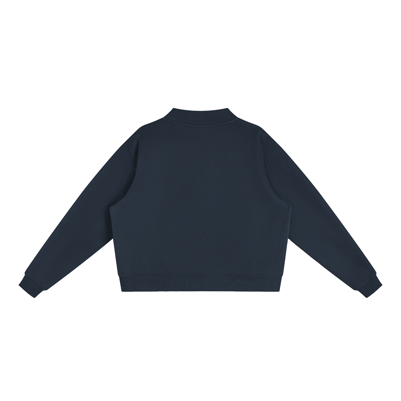 Essential Fleece Mock-Neck Crew Sweatshirt - Central Logo