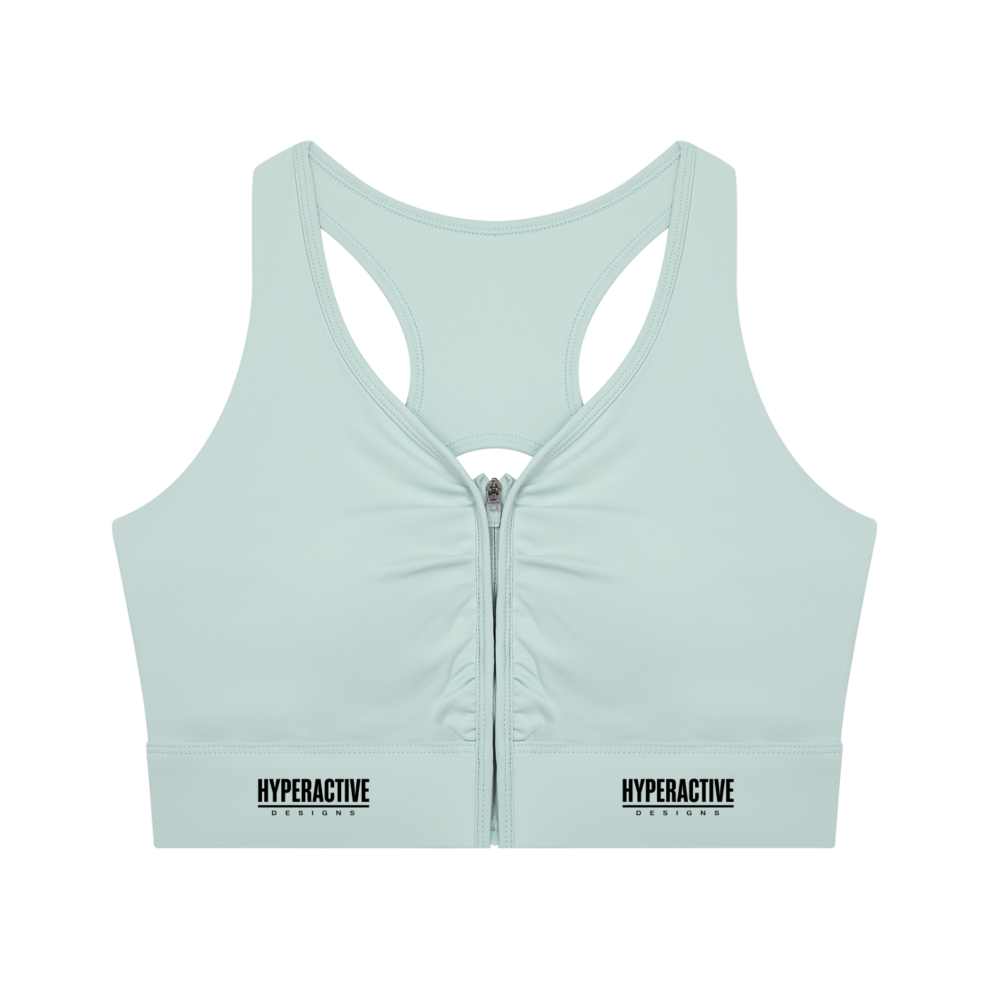 Women’s Cropped Zip Yoga Sports Bra