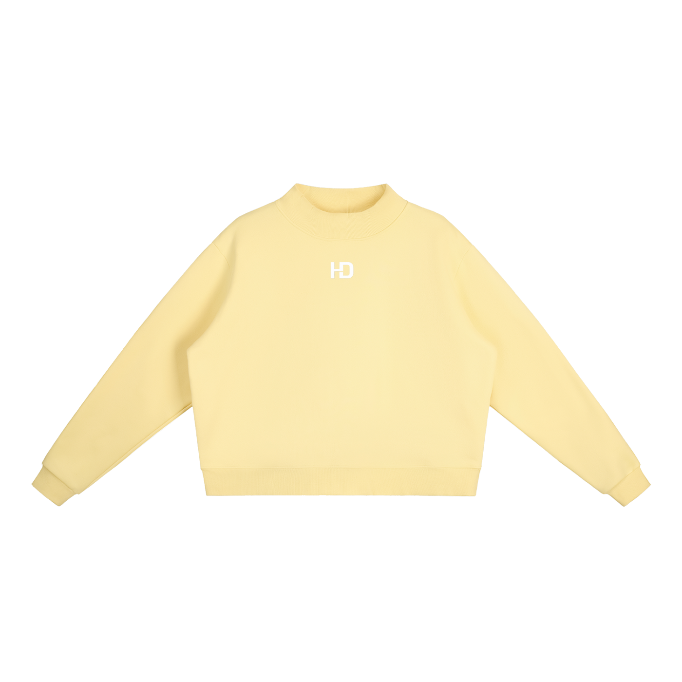 Essential Fleece Mock-Neck Crew Sweatshirt - Central Logo