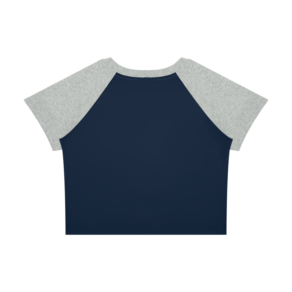 Women’s Slim Fit Raglan Color Block Baby T-Shirt