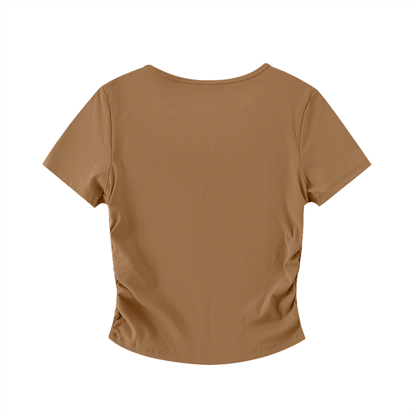 Women's Ruched Bodycon Crop Top