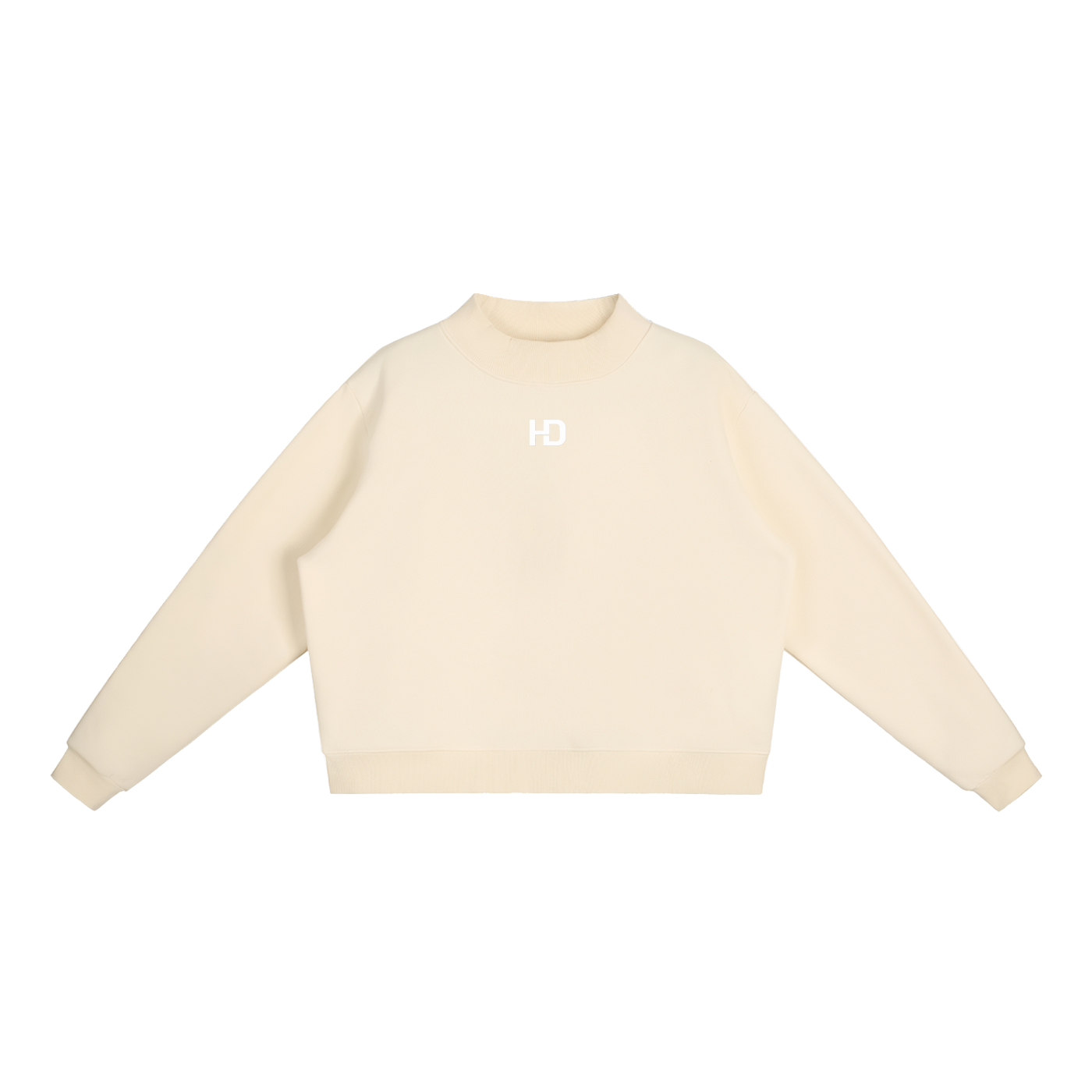 Essential Fleece Mock-Neck Crew Sweatshirt - Central Logo
