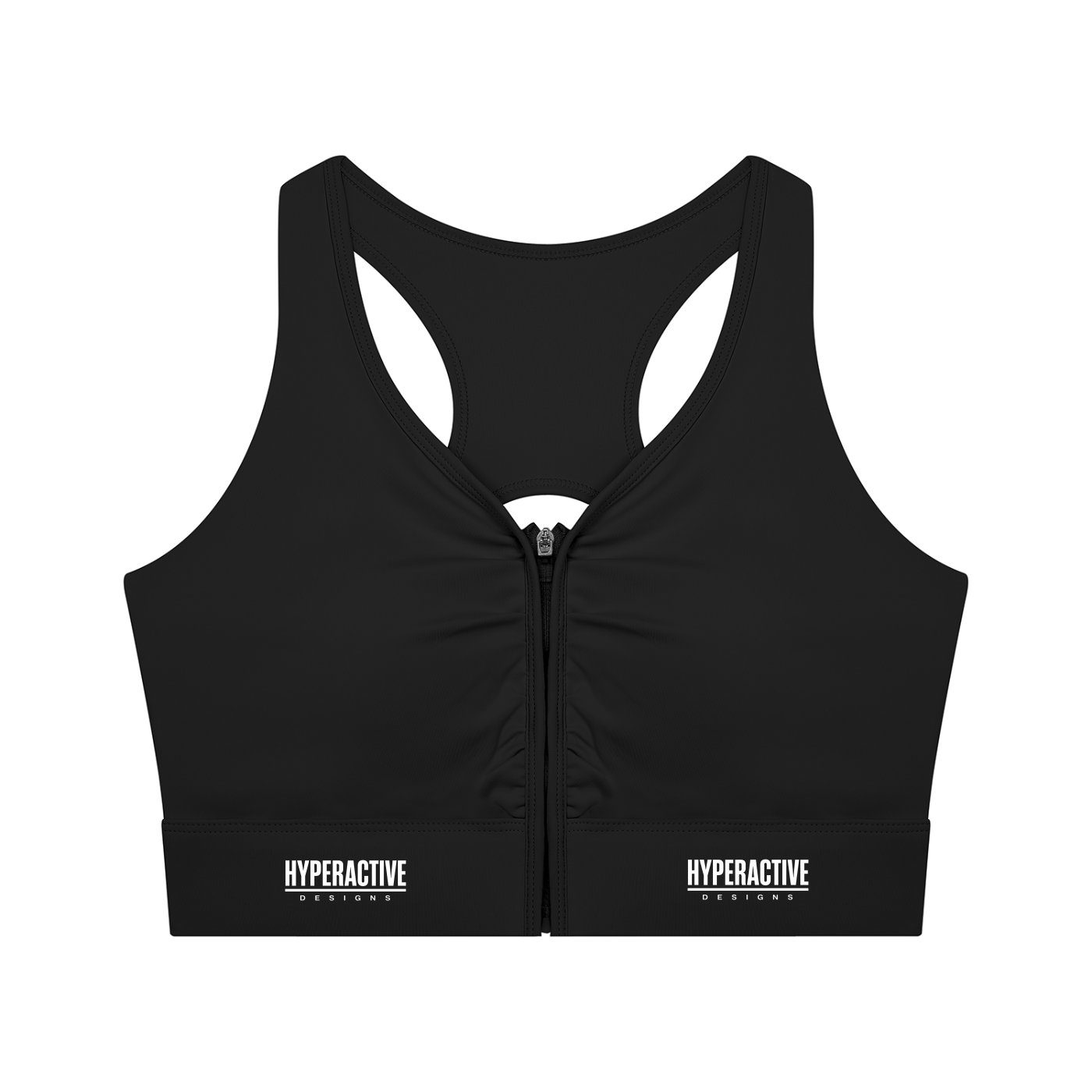 Women’s Cropped Zip Yoga Sports Bra