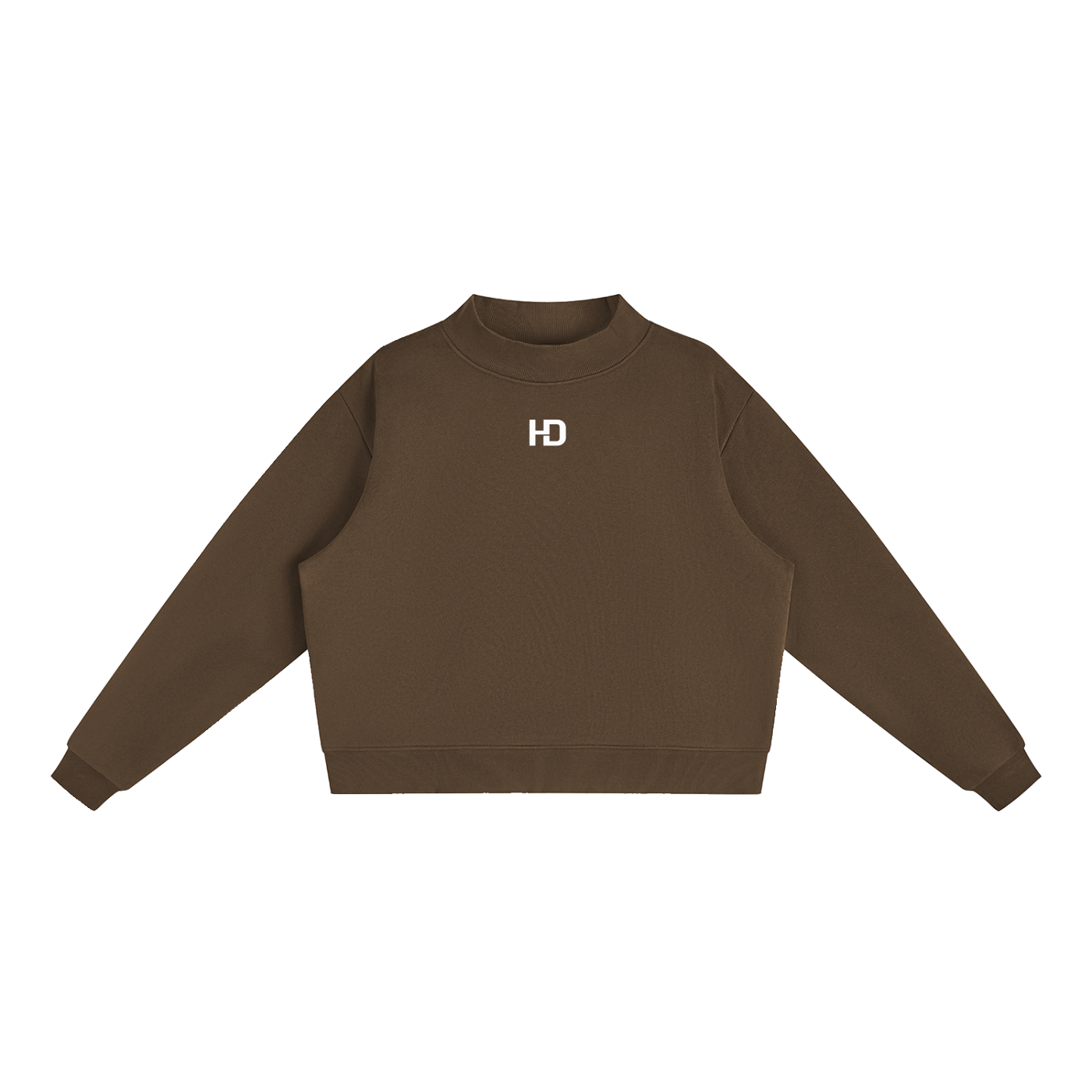 Essential Fleece Mock-Neck Crew Sweatshirt - Central Logo