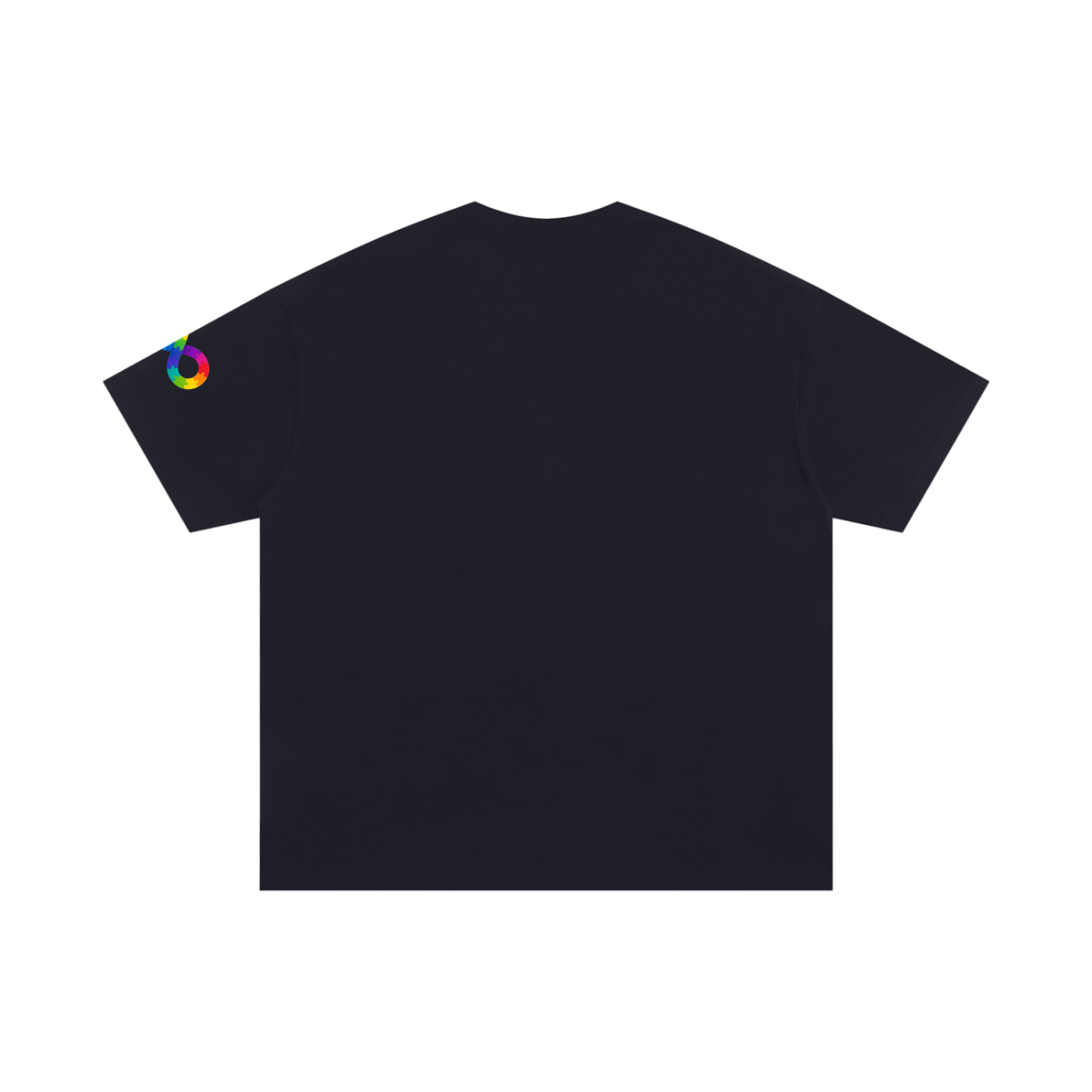 Unisex Oversized Cotton T-Shirt - The Neuro Tee (Sleeve Logo)