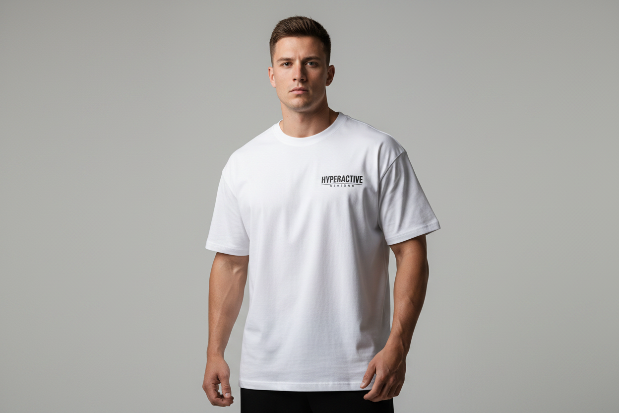 Hyperactive T-Shirt on Male Model